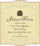 J & J Cellars Juliet Fiero Sauvignon Blanc 2012 Front Label