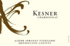 Kesner Wines Alder Springs Chardonnay 2012 Front Label
