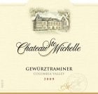Chateau Ste. Michelle Gewurztraminer 2009 Front Label