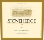 Stonehedge California Sauvignon Blanc 2012 Front Label