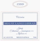 Mount Langi Ghiran Cabernet Merlot 1999 Front Label