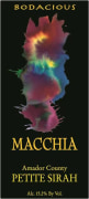 Macchia Winery Petite Sirah 2009 Front Label