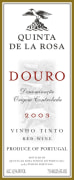 Quinta de la Rosa Douro Red 2003 Front Label