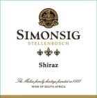Simonsig Shiraz 2005 Front Label