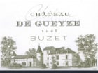 Buzet Chateau de Gueyze 2008 Front Label