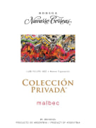 Navarro Correas Colección Privada Malbec 2011 Front Label