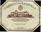 Castello dei Rampolla Toscana Sammarco 2011 Front Label