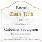 Castle Rock Reserve Cabernet Sauvignon 2007 Front Label