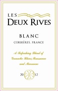 Val d'Orbieu Corbieres Les Deux Rives Blanc 2012 Front Label