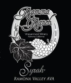 Ramona Ranch Winery Syrah 2013 Front Label