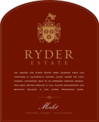 Ryder Estate Merlot 2014 Front Label