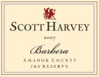 Scott Harvey J and S Reserve Barbera 2007 Front Label
