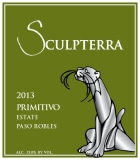 Sculpterra Winery Estate Primitivo 2013 Front Label