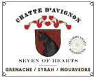 Seven of Hearts Chatte dAvignon Grenache Syrah Mourvedre 2012 Front Label