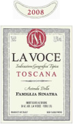 Sinatra Family Estates Toscana La Voce 2008 Front Label