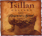 Tsillan Cellars Reserve Estate Syrah 2010 Front Label