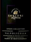 Sartori Valpolicella Classico 1999 Front Label