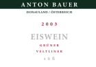 Anton Bauer Eiswein Gruner Veltliner 2003 Front Label