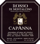 Capanna Rosso di Montalcino 2009 Front Label