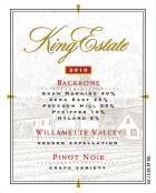 King Estate Backbone Pinot Noir 2010 Front Label