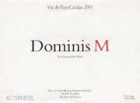 La Casenove Dominis M 2002 Front Label