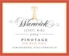 Warwick Pinotage 2002 Front Label