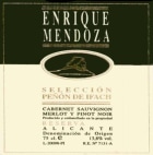 Enrique Mendoza Penon de Ifach Reserva 1998 Front Label