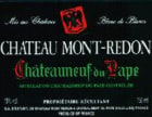 Chateau Mont-Redon Chateauneuf-du-Pape Blanc 1996 Front Label