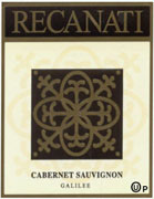 Recanati Upper Galilee Cabernet Sauvignon (OU Kosher) 2002 Front Label