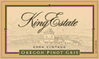 King Estate Pinot Gris (375ML half-bottle) 2004 Front Label