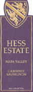 Hess Estate Cabernet Sauvignon 2003 Front Label