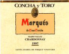 Concha y Toro Marques de Casa Concha Chardonnay 1996 Front Label