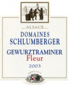 Domaines Schlumberger Gewurztraminer Fleur 2003 Front Label