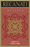 Recanati Reserve Merlot (OU Kosher) 2002 Front Label