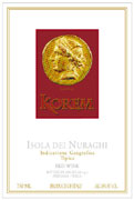 Argiolas Korem 2003 Front Label