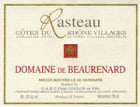 Domaine de Beaurenard Rasteau 2002 Front Label