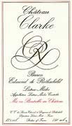 Chateau Clarke Listrac Medoc 2001 Front Label