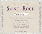 Chateau Saint-Roch Lirac 2015 Front Label