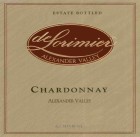 deLorimier Alexander Valley Chardonnay 1999 Front Label