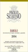 Paolo Scavino Barolo 2004 Front Label