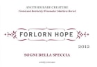 Forlorn Hope Sogni della Speccia Shale Peak Vineyard Sangiovese 2012 Front Label