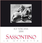 La Spinetta Sassontino 2004 Front Label