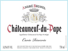 Andre Brunel Chateauneuf-du-Pape Cuvee Reservee 2020  Front Label