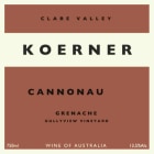 Koerner Cannonau Grenache 2018  Front Label