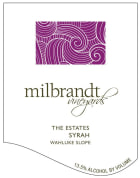 Milbrandt The Estates Syrah 2013  Front Label