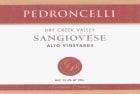 Pedroncelli Alto Vineyard Sangiovese 2004 Front Label