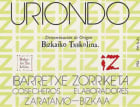 Uriondo Txakoli Bizkaiko Txakolina 2021  Front Label
