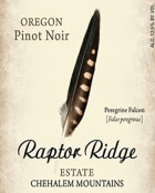 Raptor Ridge Estate Pinot Noir 2014  Front Label