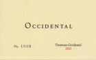 Occidental Freestone-Occidental Pinot Noir 2021  Front Label