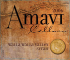 Amavi Syrah 2006 Front Label